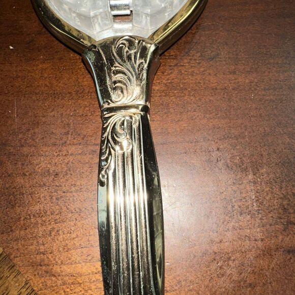 Vintage VICTORIAN Style Vanity HAIR BRUSH  Ornate Floral Movie Prop Retro - Picture 8 of 10